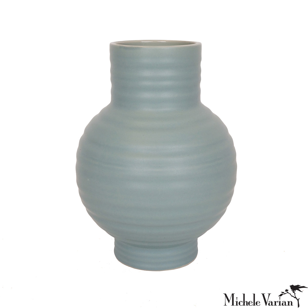 Stylish Ceramic Vase - Small Sky Blue Home Decor for Living Room, Bedroom & Office | Perfect for Flowers & Interior Design