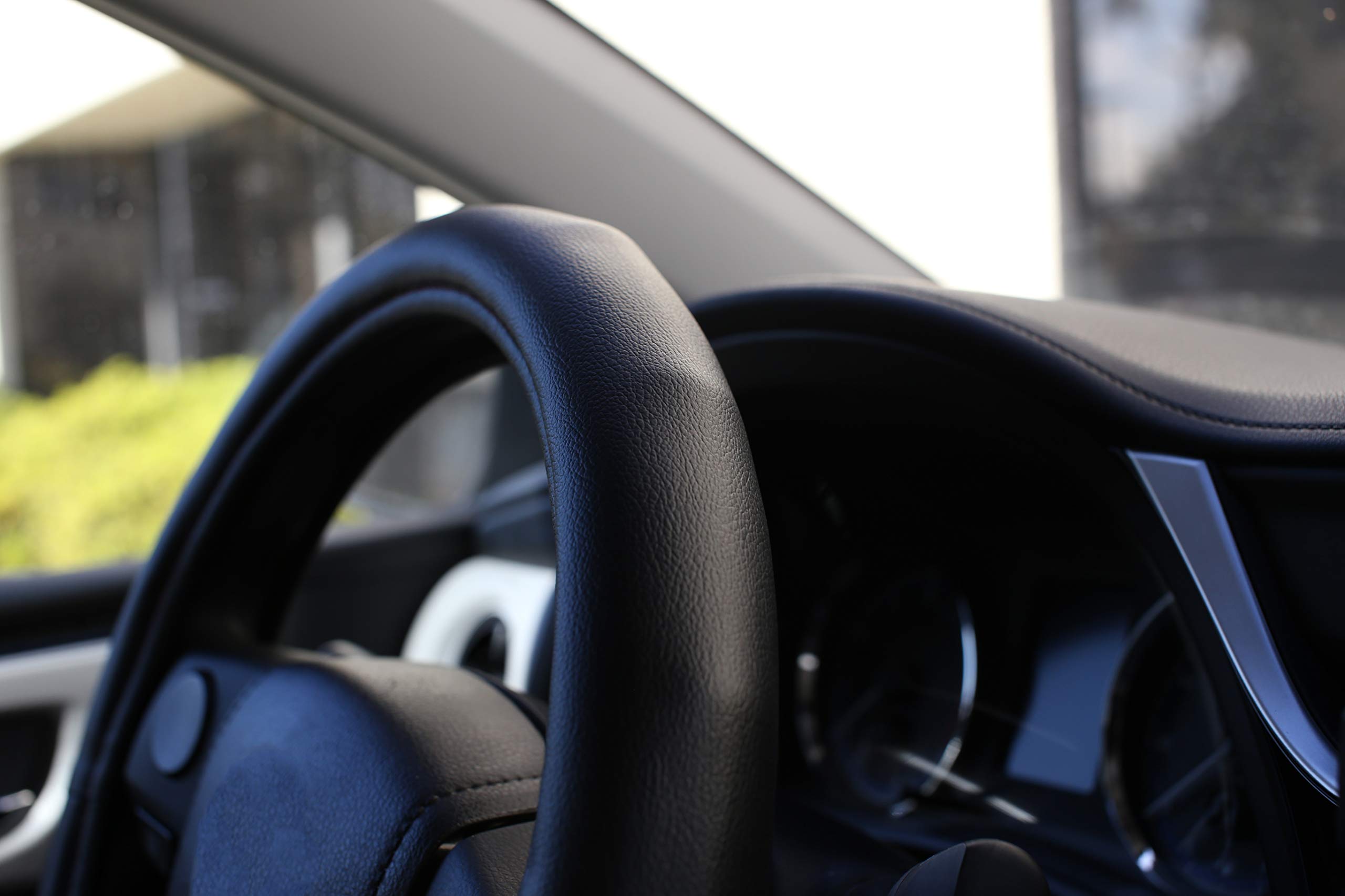 Universal 14-15 Inch Steering Wheel Cover - Easy Install, Non-Slip Comfort Grip for Cars & Trucks | Perfect for Daily Commute & Road Trips