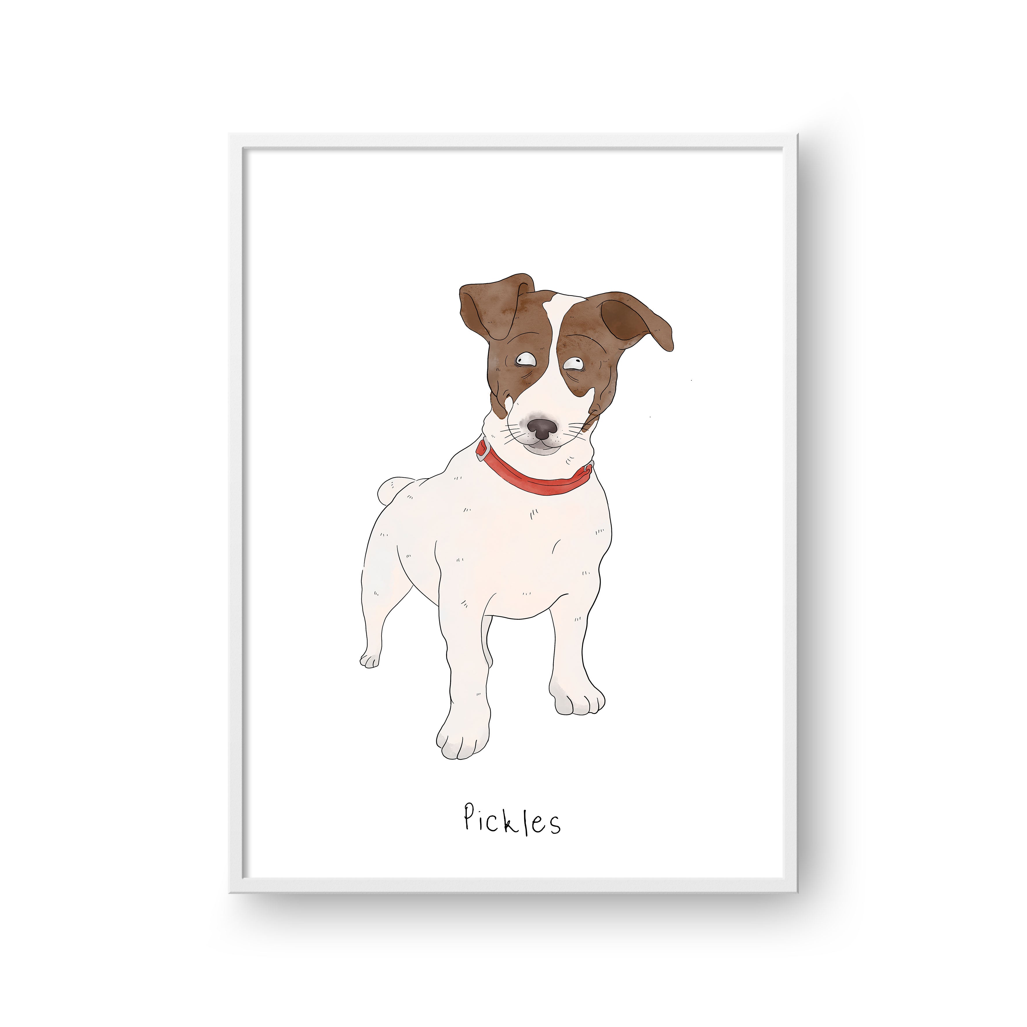 Custom Ugly Pet Portrait - Personalized Framed Poster for Dogs & Cats - Perfect for Home Decor, Gifts & Pet Lovers