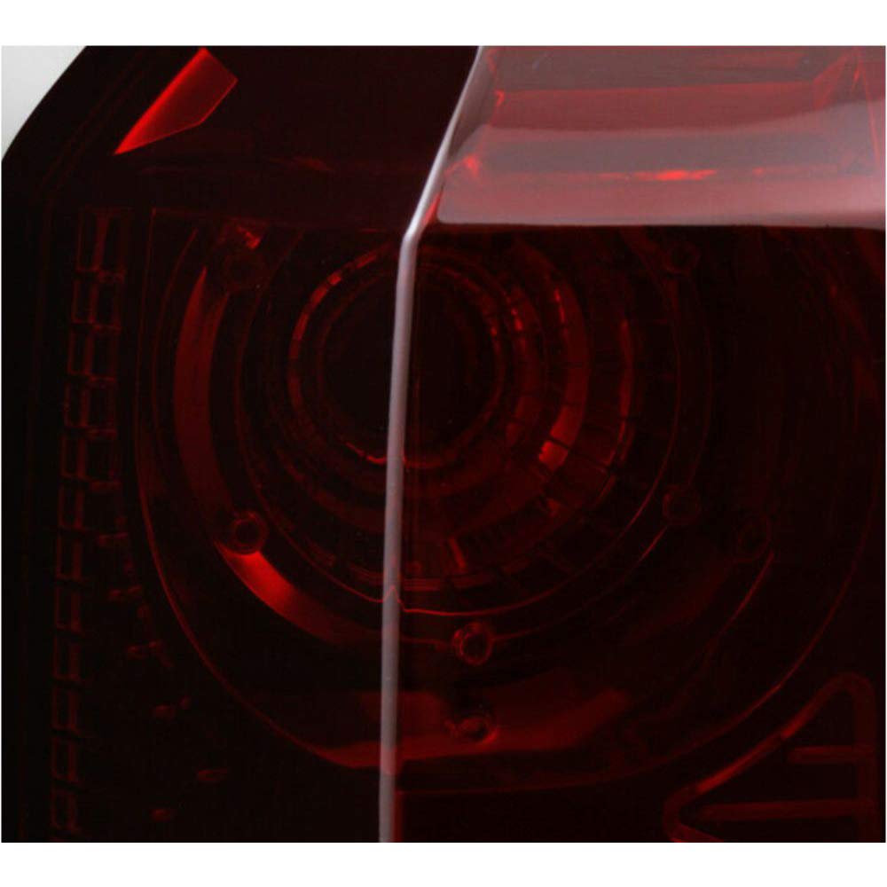 2006-2010 Jeep Commander Dark Red Tail Lights Replacement Pair - Driver & Passenger Side LED Brake Lights for Improved Night Visibility & Style Upgrade