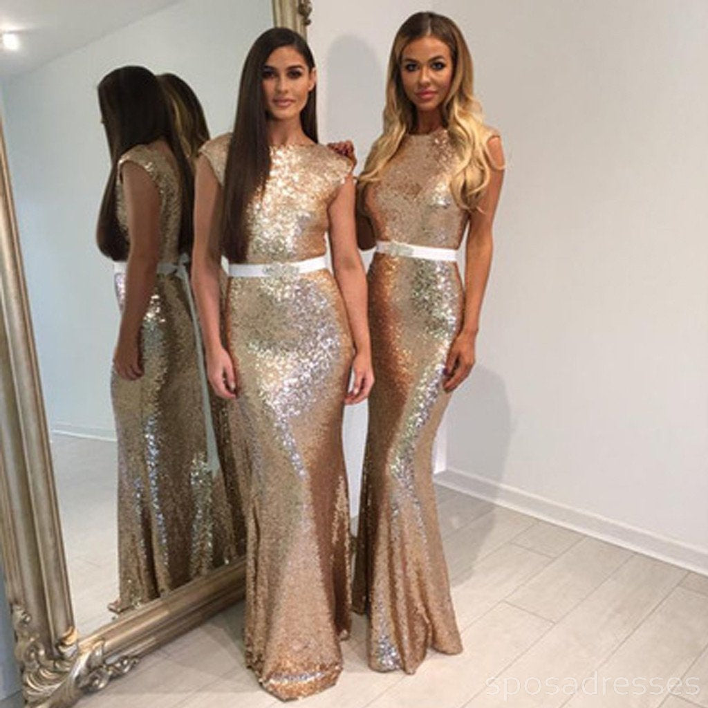 Elegant Sequin Mermaid Bridesmaid Dresses for Weddings - Shimmering Long Formal Gowns for Prom, Evening Parties & Special Occasions