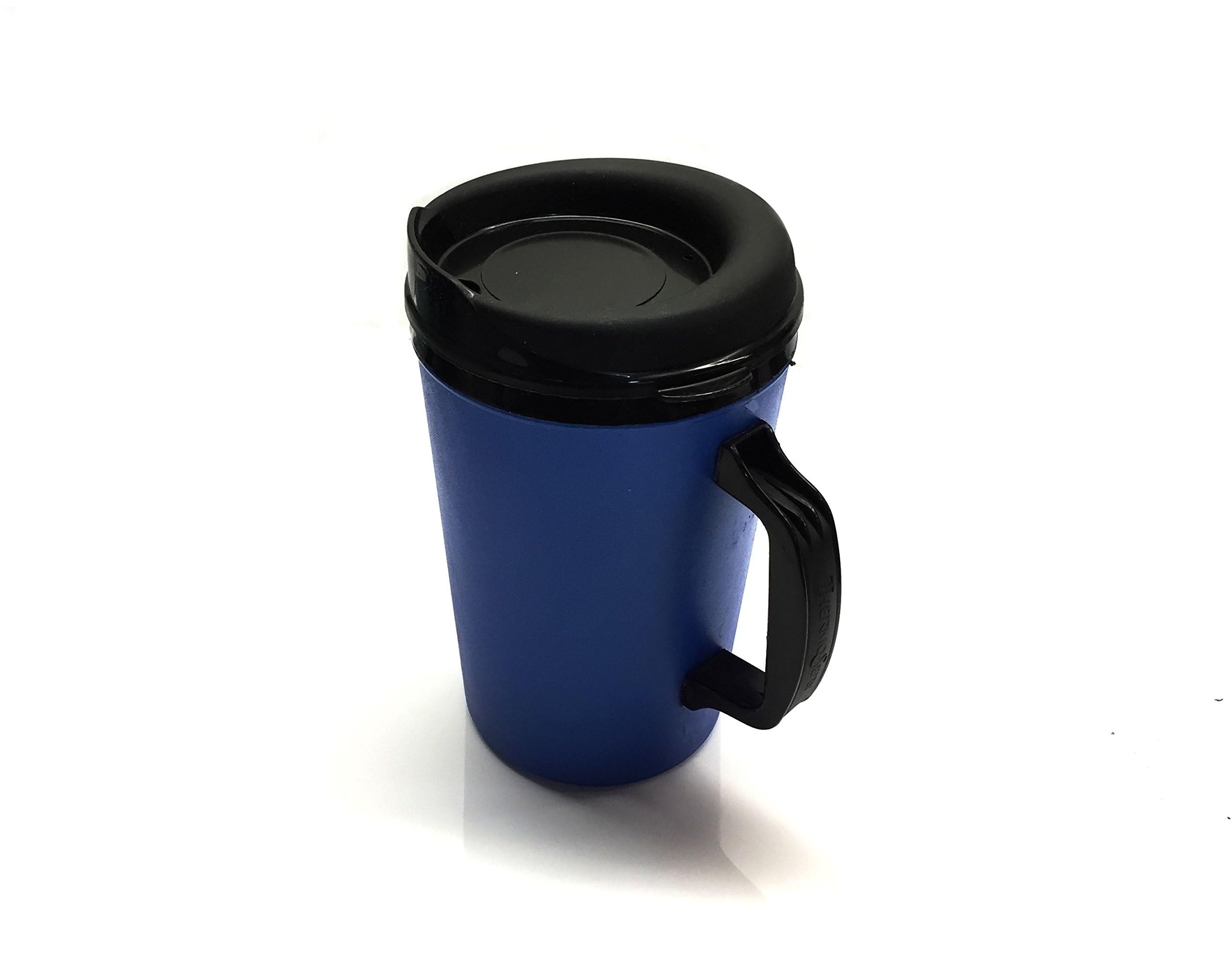 GAMA Electronics 2-Pack 34oz Insulated Coffee Mugs - (1) Blue & (1) Red - Double-Wall Stainless Steel Travel Mug with Lid - Keeps Hot/Cold for Hours - Perfect for Office, Camping & Commuting