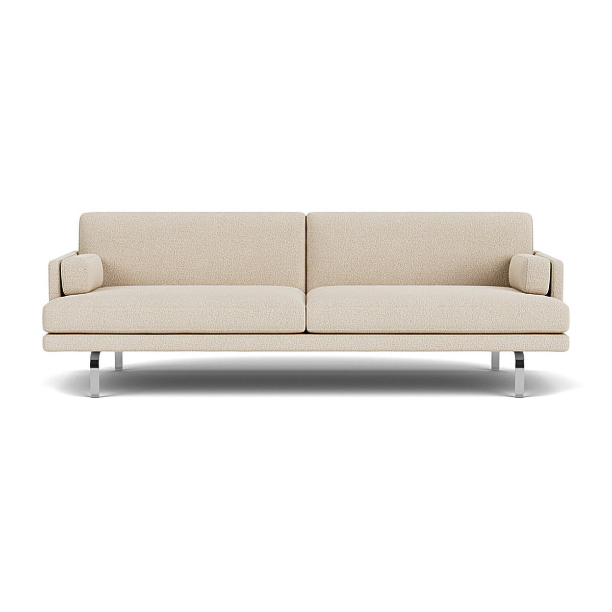 Ernest Boucle 3-Seater Sofa - Modern Upholstered Living Room Couch for Small Spaces, Comfortable Sectional Sofa for Apartments, Dorm Rooms & Cozy Home Decor
