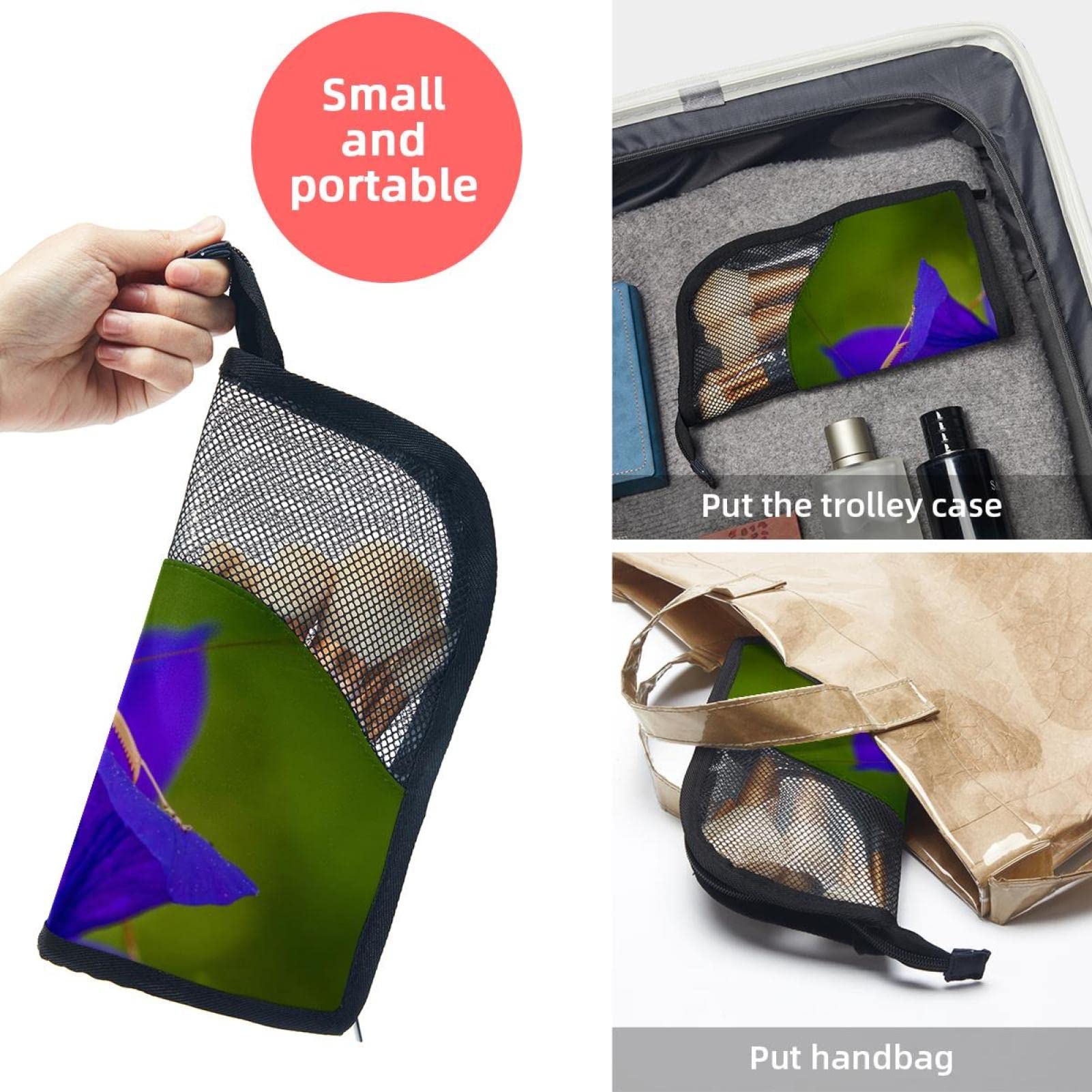 12-Piece Makeup Brush Organizer Bag with Floral & Animal Print - Portable Travel Cosmetic Brush Holder Case for Professional Makeup Artists & Beauty Enthusiasts - Perfect for Home, Travel, and Salon Use