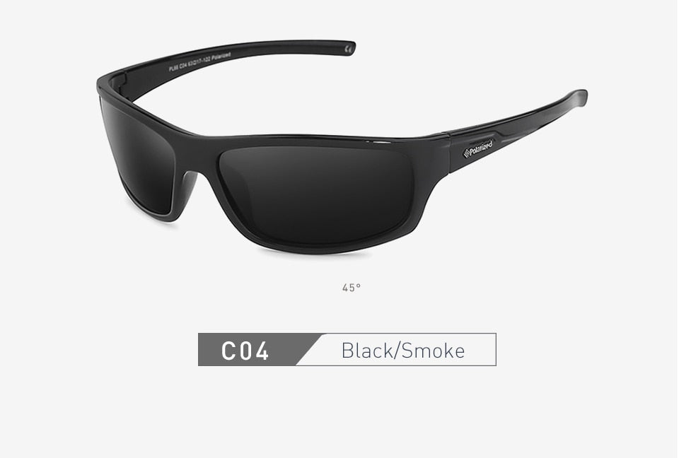 20/20 Polarized Square Sunglasses for Men - UV Protection, Anti-Glare, Lightweight & Durable - Perfect for Driving, Fishing, and Outdoor Activities