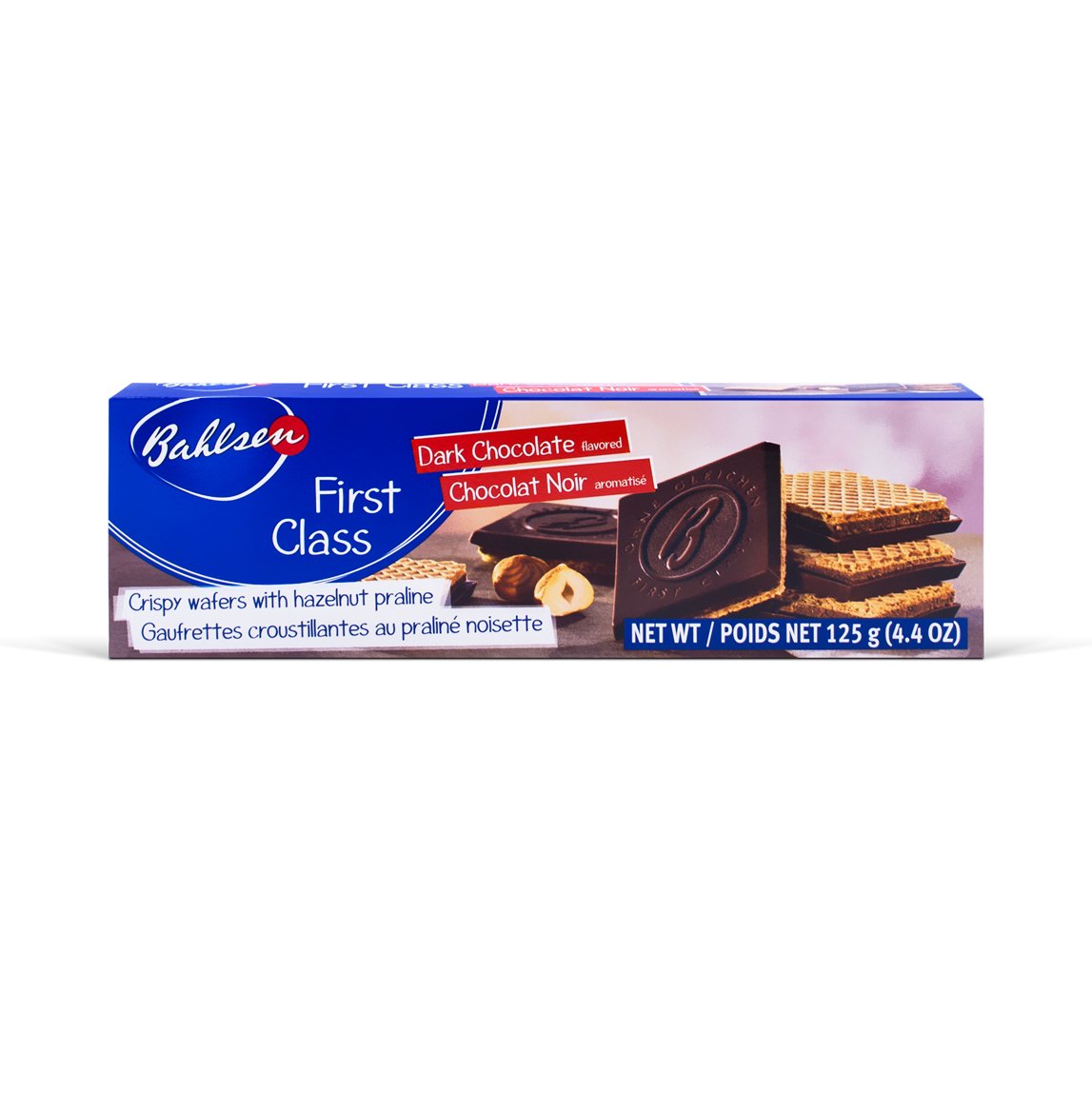 Bahlsen First Class Dark Chocolate Hazelnut Wafers - Premium European Chocolate Covered Cookies (4.4 oz Box) - Perfect for Gifts, Tea Time & Dessert Lovers