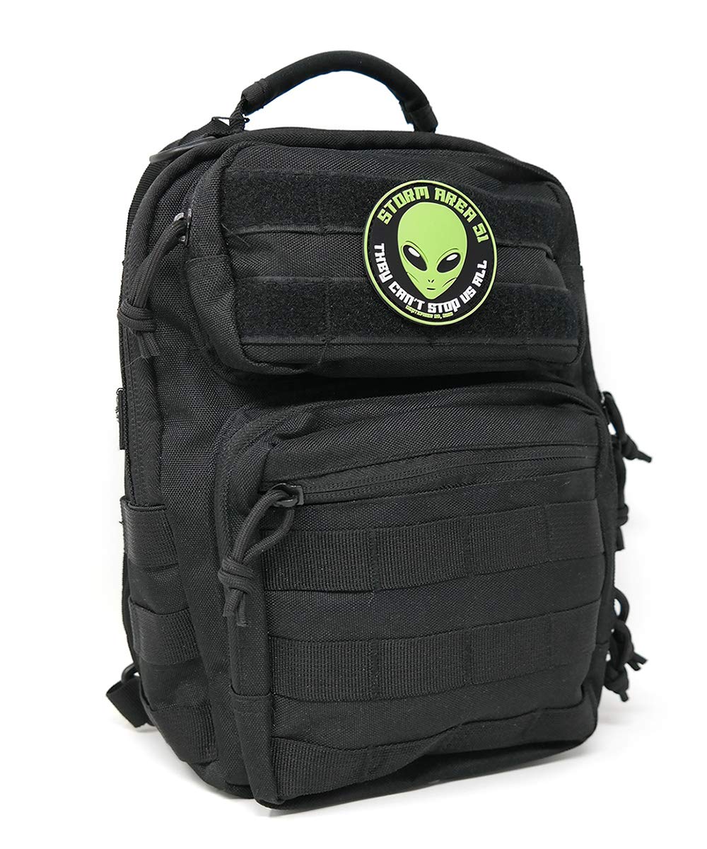 Storm Area 51 Commemorative PVC Tactical Hook and Loop Patch - Military Style Morale Patch for Vests, Backpacks & Cosplay - Perfect for Airsoft, Military Enthusiasts & Collectors