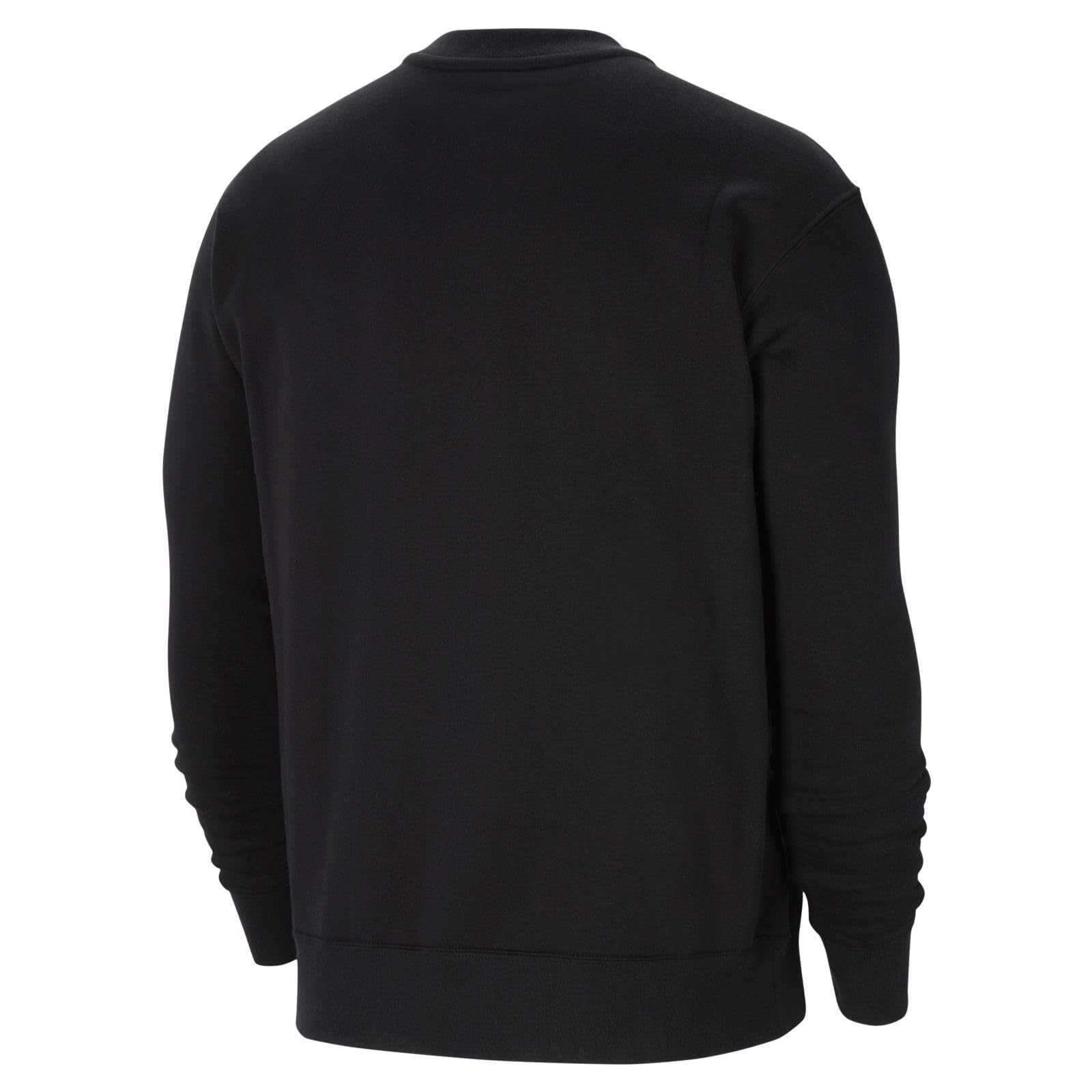 Nike Men's Black and White Sweatshirt - Comfortable Cotton Pullover for Casual Wear, Gym, and Outdoor Activities