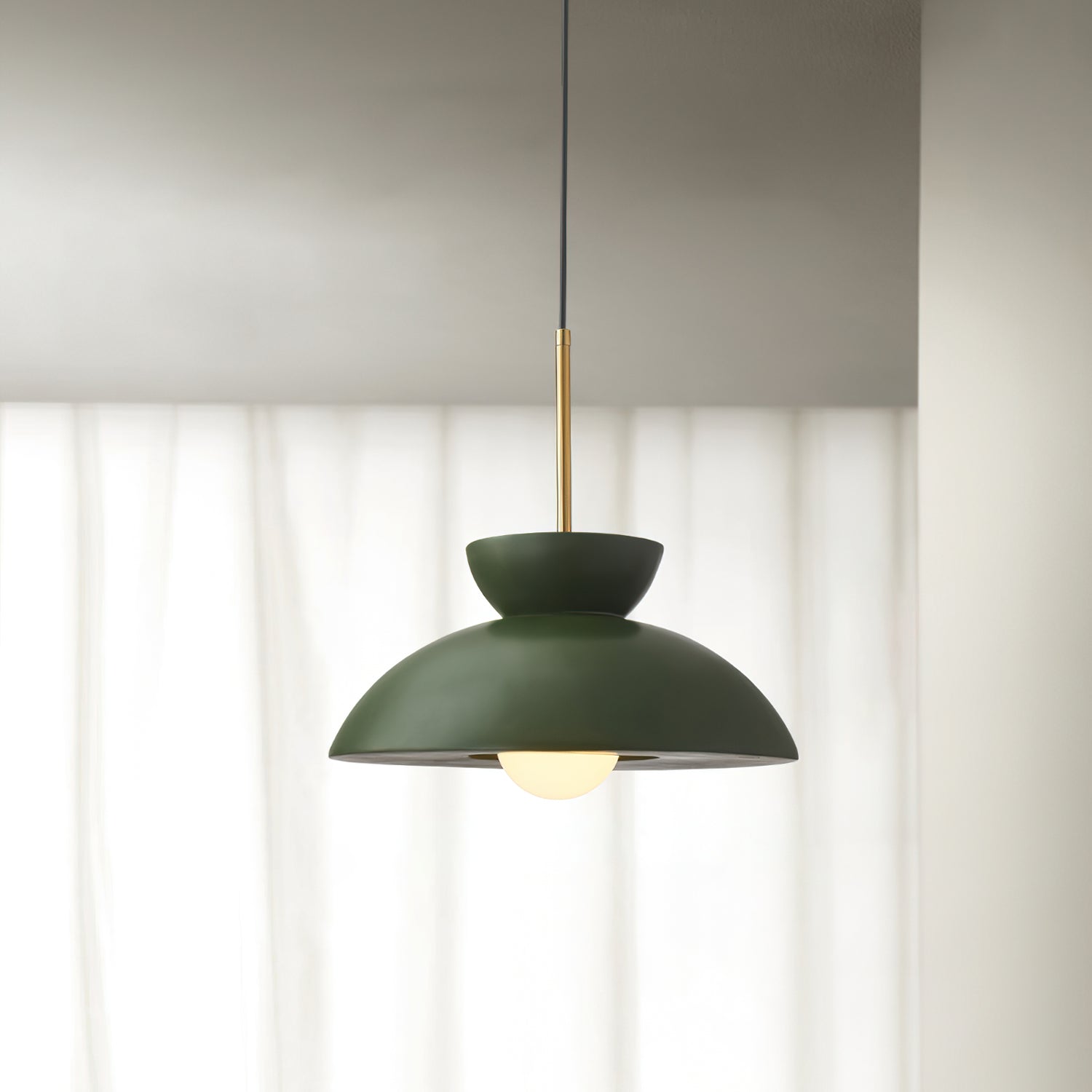 Augustus Pendant Lamp - Modern Hanging Light Fixture for Kitchen Island, Dining Room & Bedroom | Dimmable LED Chandelier with Adjustable Height