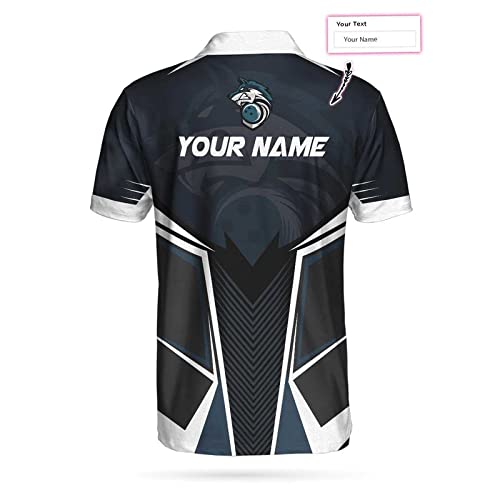 Custom Bowling Shirts for Men - Personalized Short Sleeve Bowling Polo Shirts - Team & League Uniforms - Perfect for Bowling Tournaments, Parties & Casual Wear