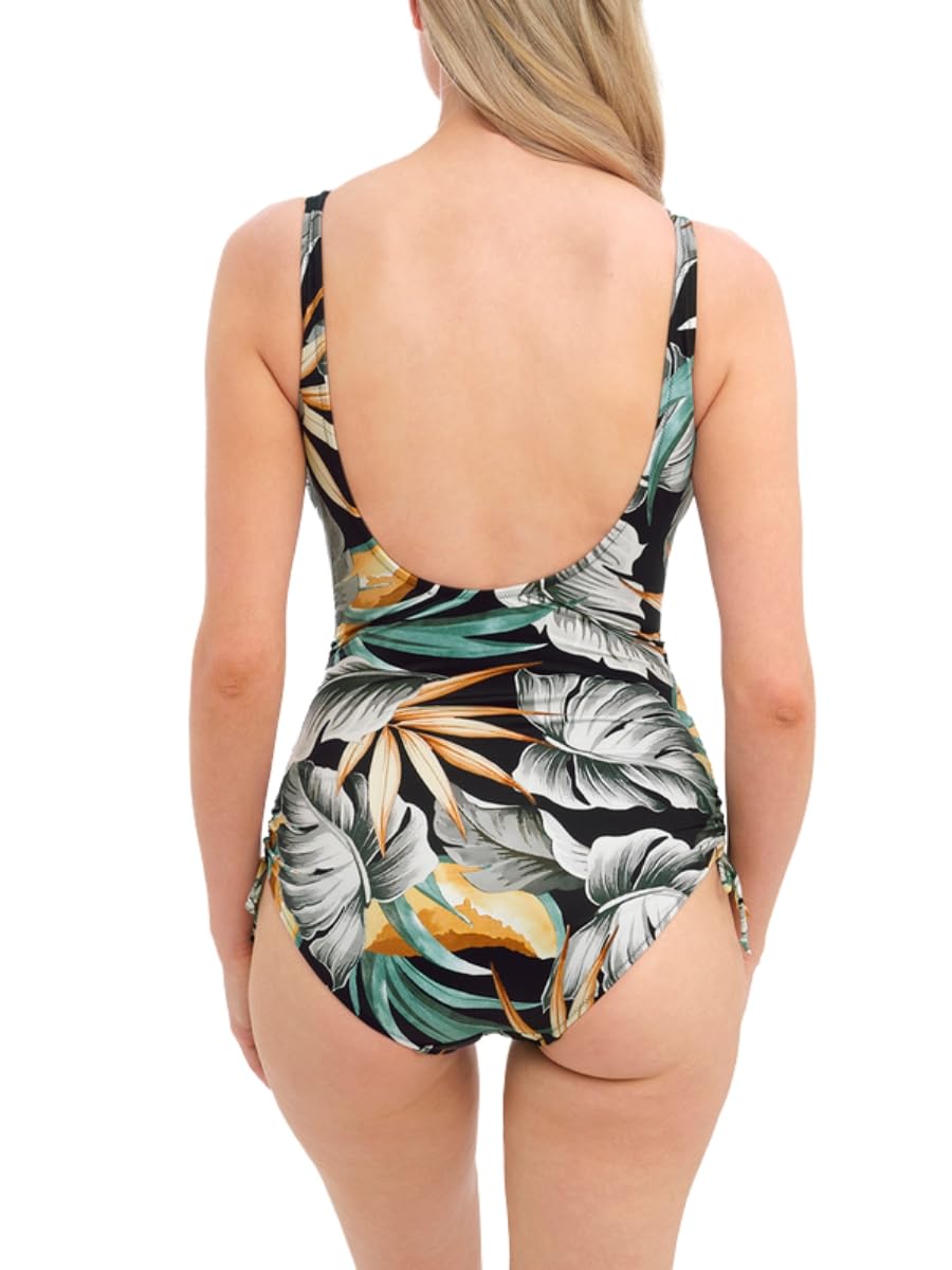 Fantasie Women's Bamboo Grove Underwire V-Neck Swimsuit | Comfortable & Supportive Swimwear for Beach, Pool & Vacation | Plus Size Swimsuits for Women