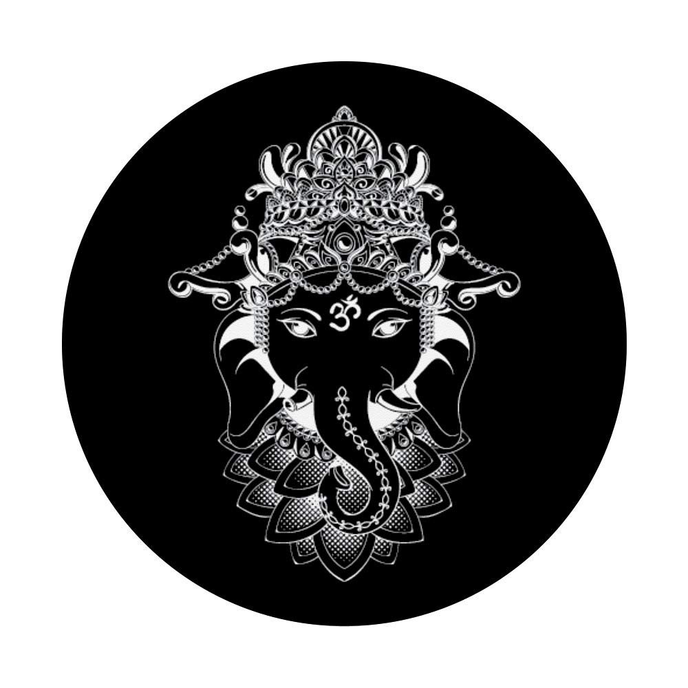 Yoga Elephant Ganesh PopSockets PopGrip - Swappable Phone Grip for iPhone, Samsung & Tablets | Perfect for Yoga, Meditation & Spiritual Practices