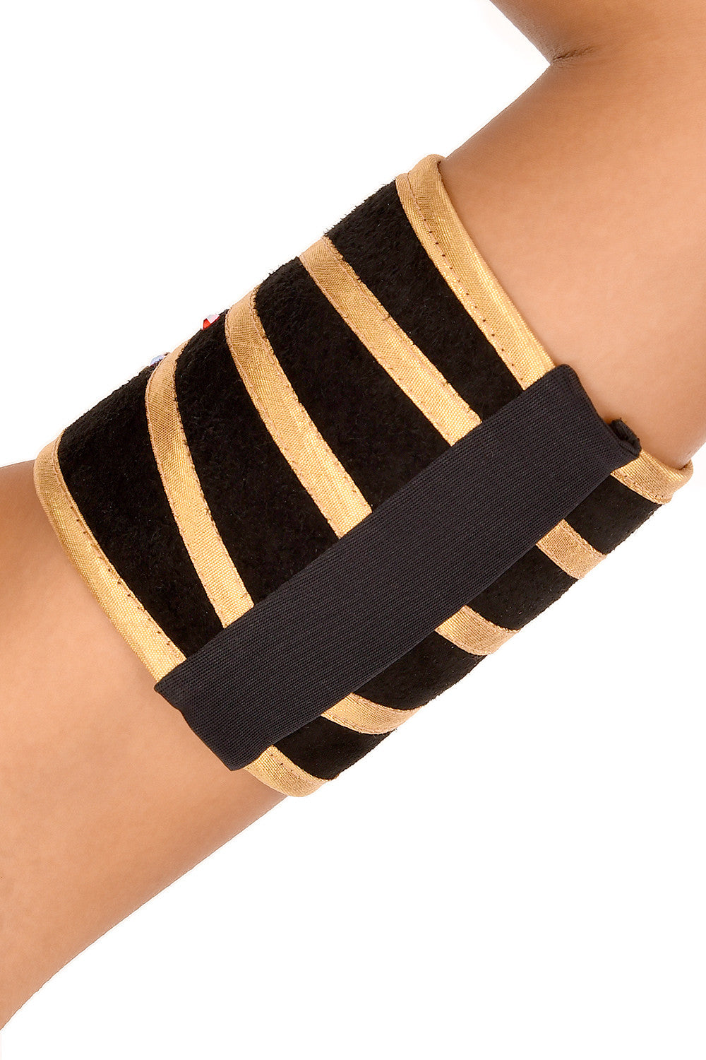 Nefertiri Upper Arm Cuffs (Pair) - Elegant Egyptian-Inspired Arm Jewelry for Women - Perfect for Costume Parties, Belly Dancing & Boho Fashion