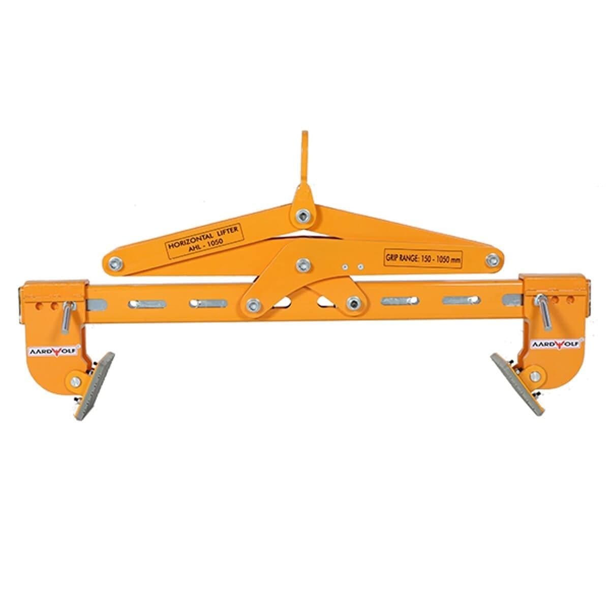 Aardwolf Horizontal Stone Lifting Clamp - Heavy Duty 1050lbs Capacity for Granite, Marble & Concrete Slabs - Perfect for Construction, Masonry & Stone Fabrication Worksites