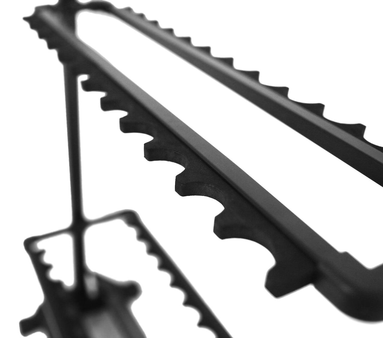 Jigging World Aluminum Rod Racks - Heavy Duty Fishing Rod Holder for Saltwater & Freshwater - Perfect for Boat, Kayak, Surf, and Shore Fishing