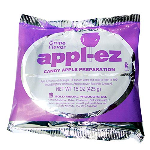 Grape Appl-EZ Candy Apple Mix, 15 Oz (Pack of 15) – Perfect for Halloween Treats, Party Favors & DIY Candy Apples