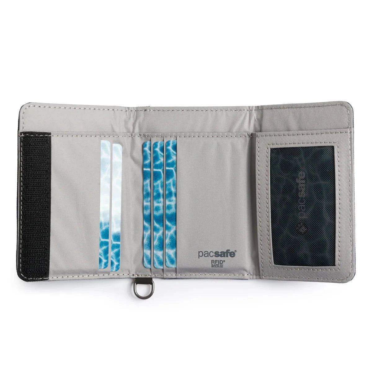 Pacsafe RFIDsafe™ RFID Blocking Trifold Wallet - Secure Travel & Everyday Use for Credit Cards, Passport & Cash - Anti-Theft Slim Wallet for Men & Women