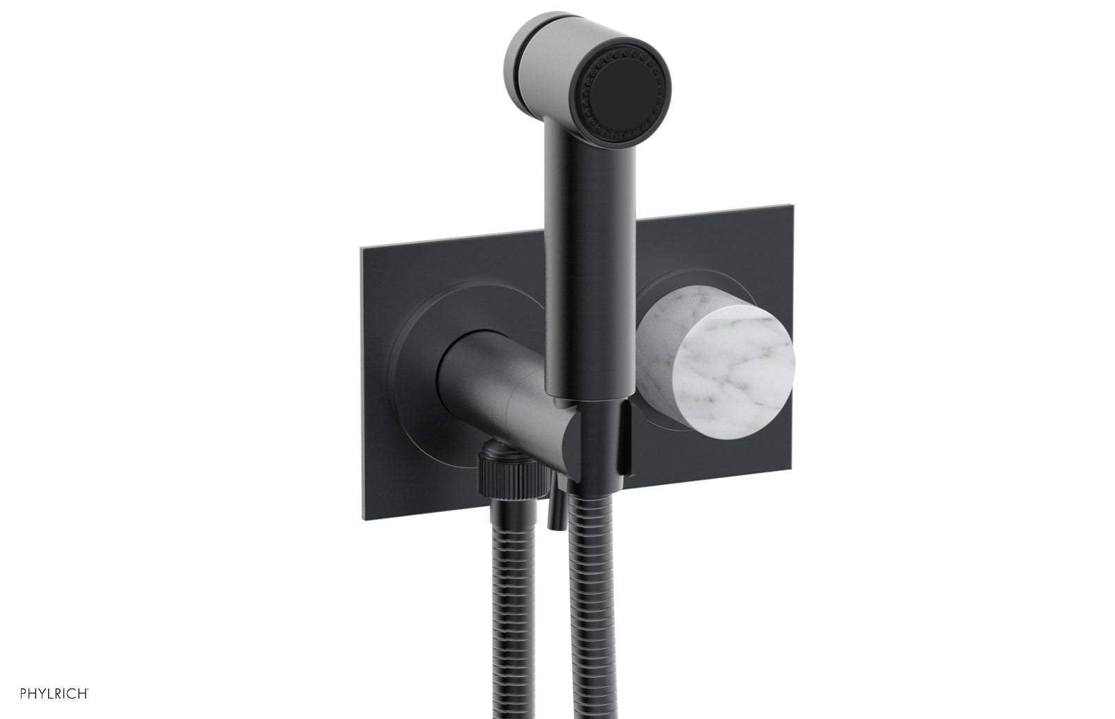 Premium Wall Mounted Bidet with Marble Handle - BASIC II Model 230 67 - Perfect for Modern Bathrooms & Luxury Home Upgrades