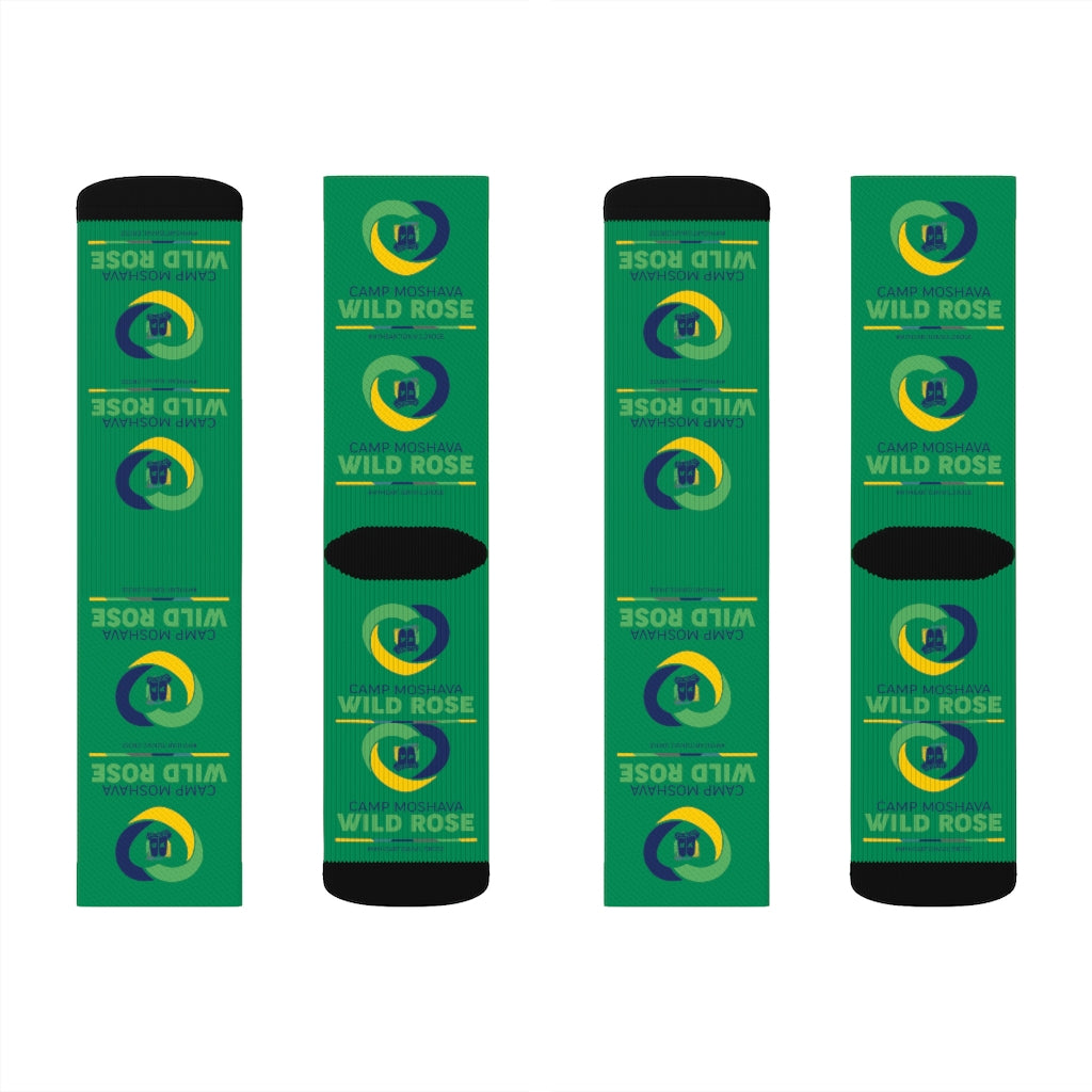 Wild Rose Green Socks for Women - Comfortable & Stylish Casual Wear - Perfect for Daily Use, Workouts, and Outdoor Activities