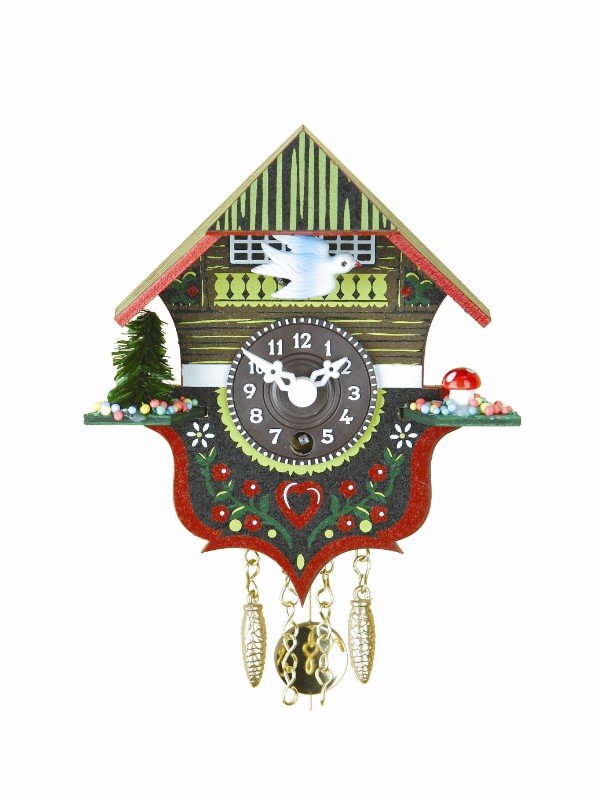 Authentic Black Forest Cuckoo Clock - Handcrafted German Wooden House Clock with Moving Figures & Bird Sounds | Perfect for Home, Office & Cabin Decor