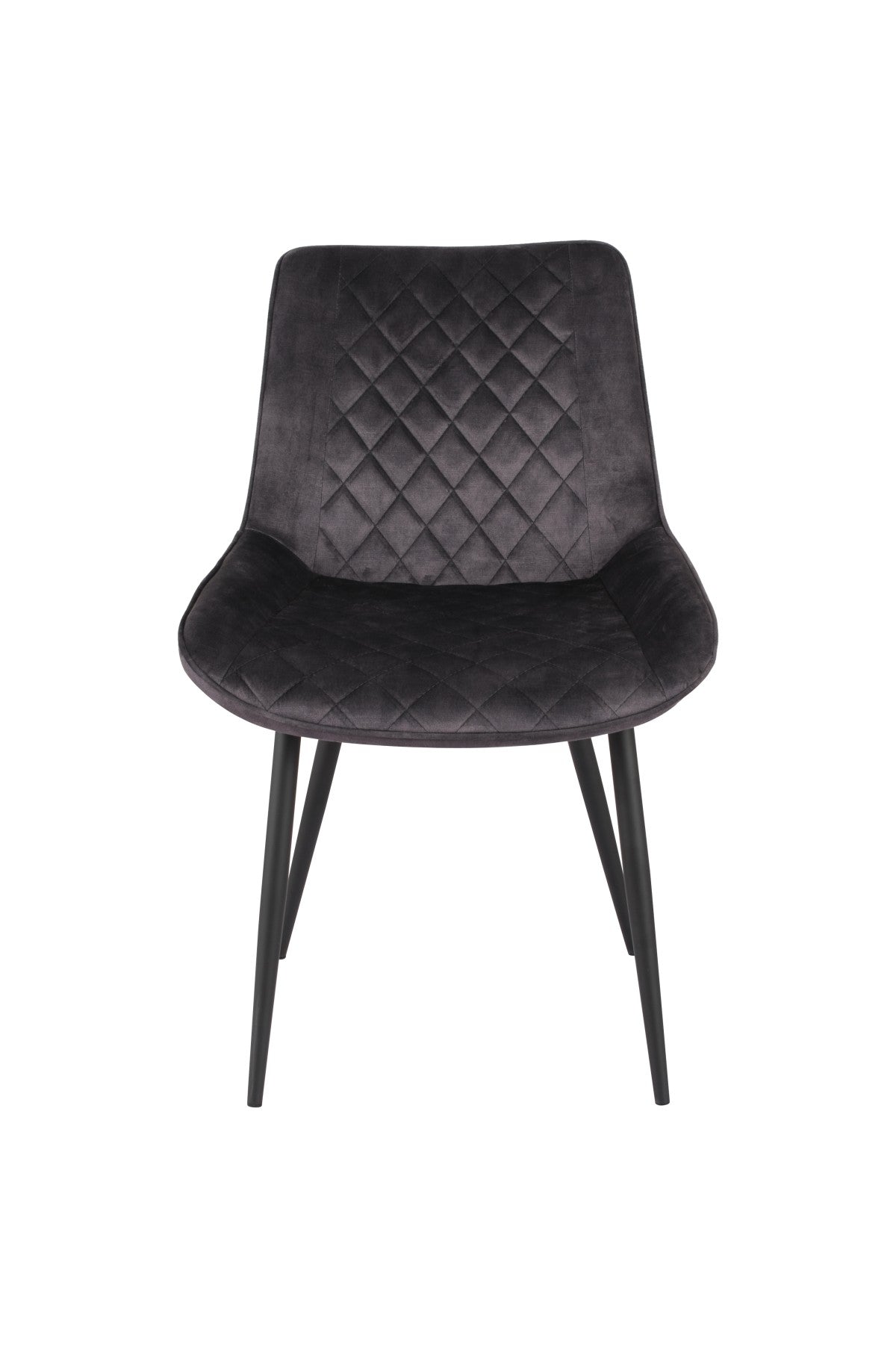Modern Dark Grey Dining Chairs - Set of 2 for Kitchen, Dining Room & Breakfast Nook - Comfortable Upholstered Side Chairs for Home & Restaurant Use