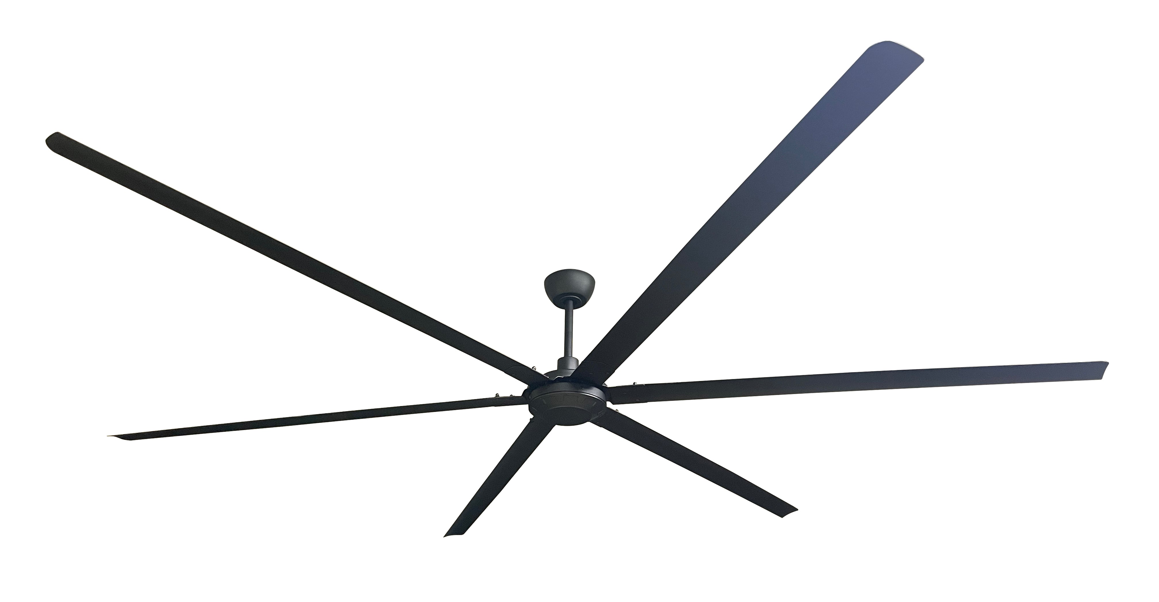 iLiving 120 Inch 6-Blade BLDC Ceiling Fan - High Volume Low Speed Outdoor Fan with Powerful Brushless DC Motor - Reversible for Industrial, Commercial & Residential Use - 15685 CFM at 75 RPM with IR Remote (ILG8HVLS120) - Perfect for Patio, Warehouse, and Large Room Cooling