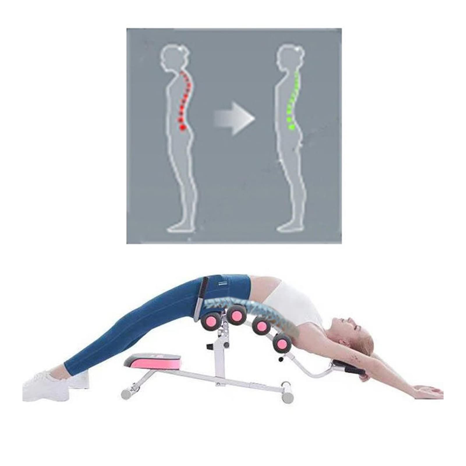 Best Inversion Table for Back Pain Relief - Heavy Duty 350lbs Capacity, Improve Posture & Spinal Decompression - Home & Gym Use for Neck Pain, Sciatica & Herniated Disc Recovery