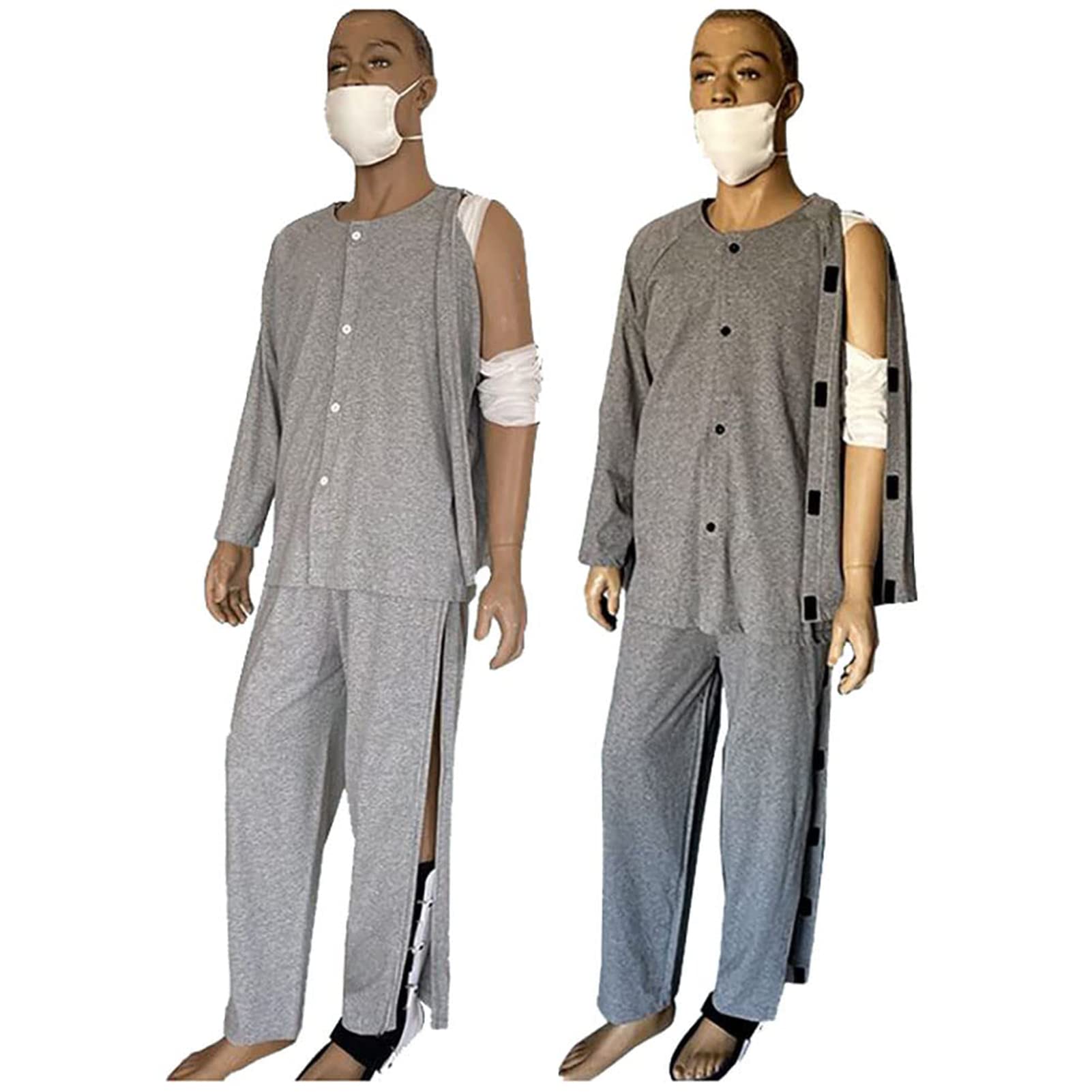 **Unisex Patient Care Clothing for Elderly & Disabled - Velcro & Zipper Options - Home & Hospital Use**    *(Use Cases: Ideal for home healthcare, hospital recovery, nursing homes, and daily comfort for seniors or mobility-impaired individuals.)*
