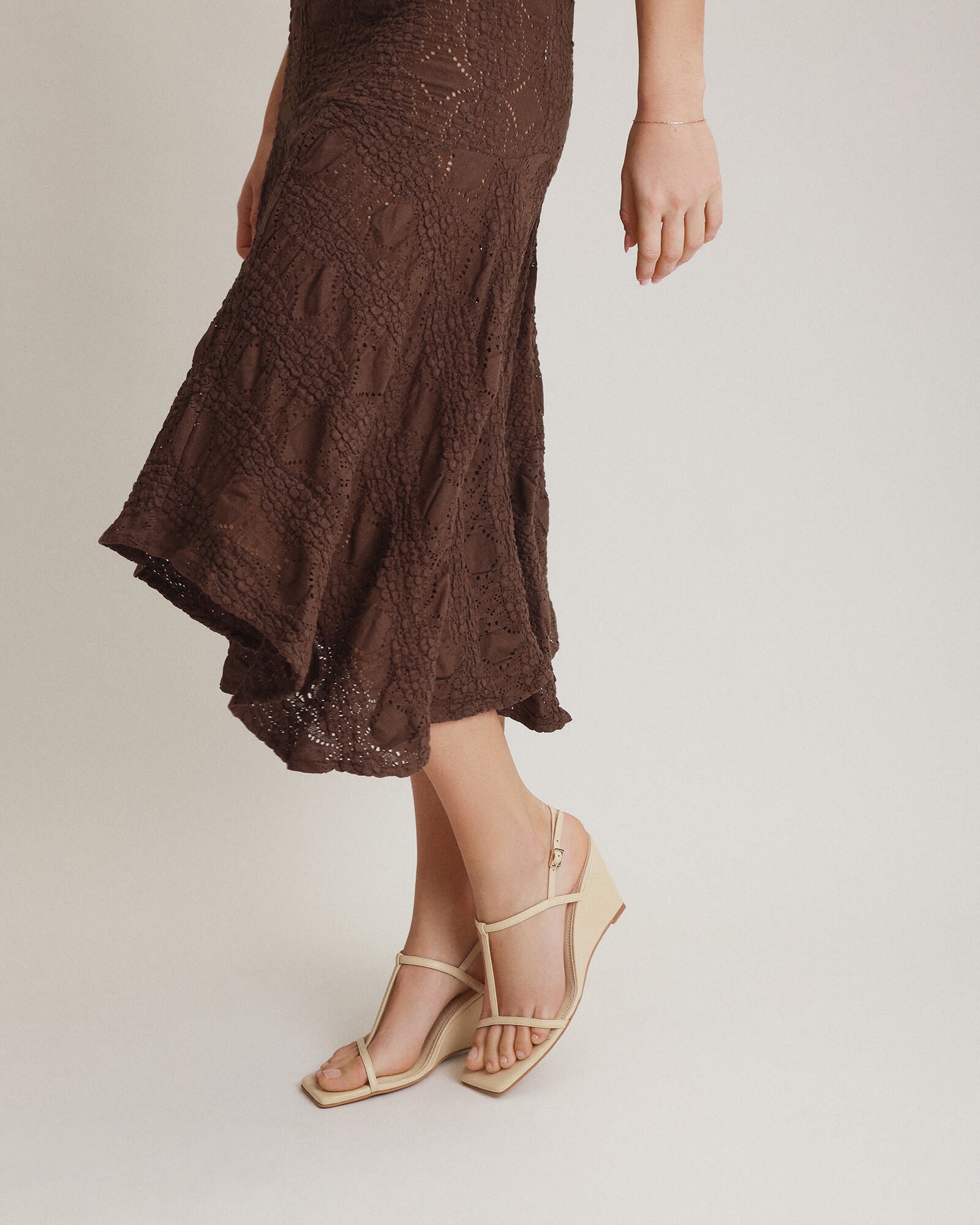 OPHELIA Women's Mid Heel Wedge Sandals - Genuine Butter Soft Leather Comfort Shoes for Summer, Beach, and Casual Outings