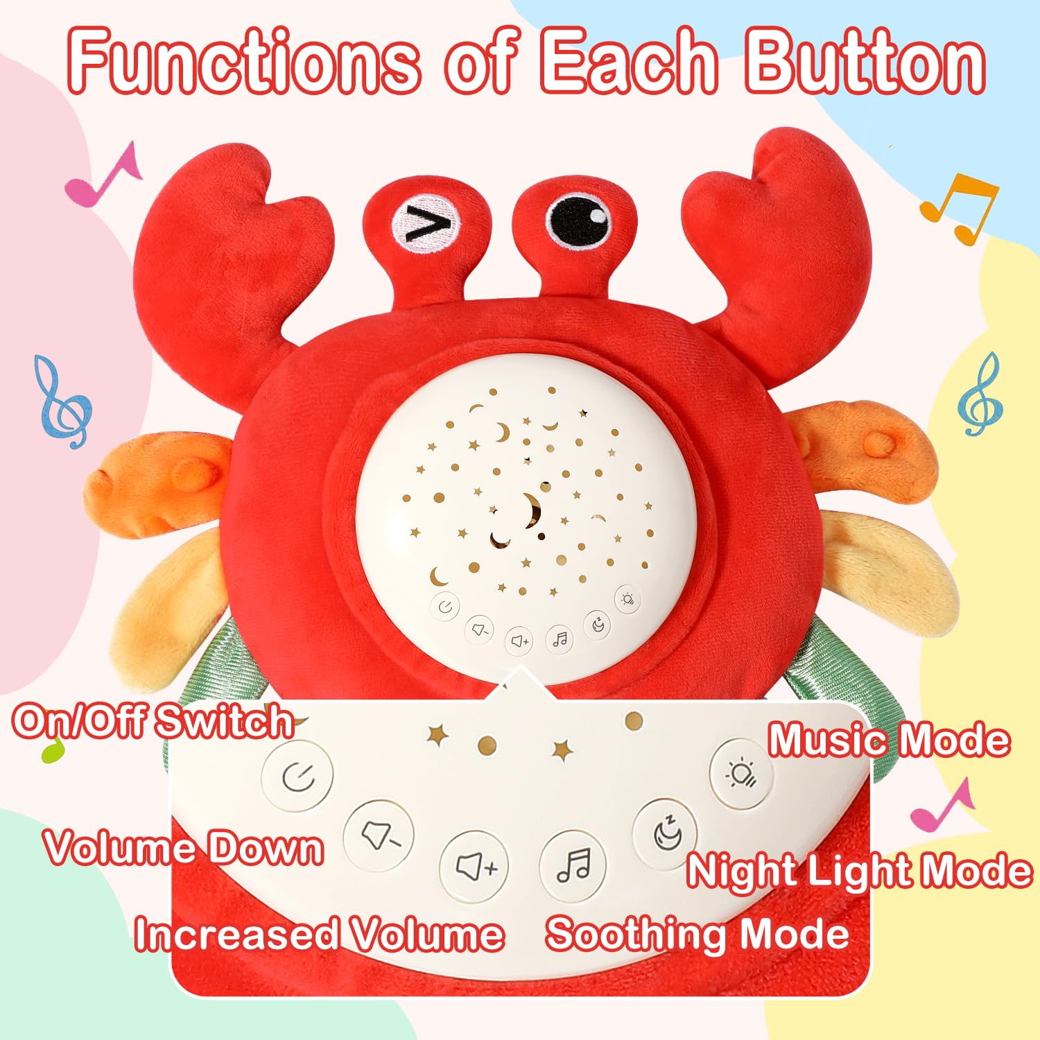 Best Crawling Crab Baby Toys 6-12 Months - Interactive Projection Musical Toy for Infants 0-12 Months | Tummy Time, Sleep Aid & Sensory Development | Perfect Baby Shower & Birthday Gift for Boys & Girls | Ideal for Playtime, Learning & Soothing