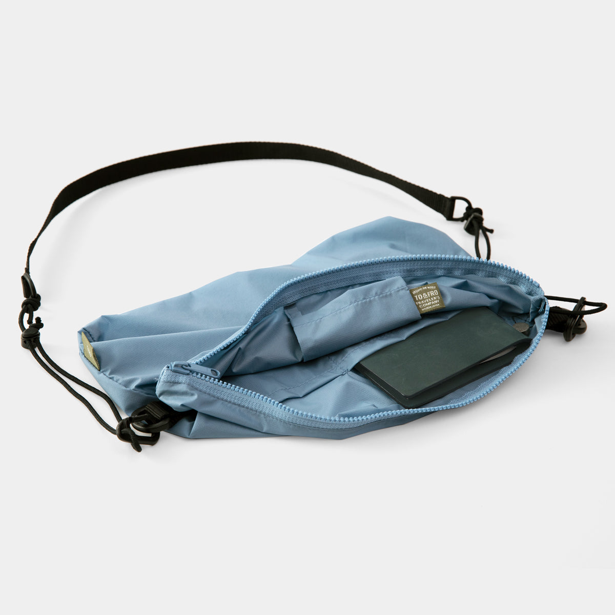 TRAVELER'S COMPANY Traveler's Factory x TO&FRO Small Blue Gray Shoulder Bag - Perfect for Daily Commute, Travel & Casual Outings