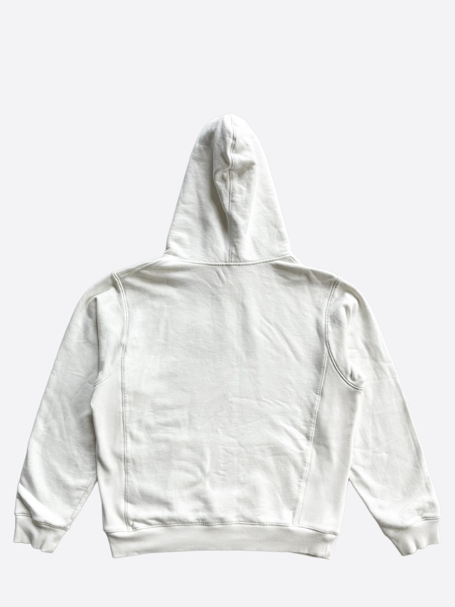 Dior Kenny Scharf White & Black Embroidered Logo Hoodie - Men's Luxury Streetwear Pullover for Casual Wear & Fashion Outfits