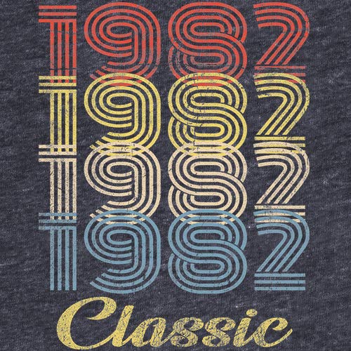 1982 Retro 43rd Birthday Gift for Men - Vintage 43 Year Old T-Shirt - Perfect for 43rd Birthday Party, Funny Gag Gift & Milestone Celebration