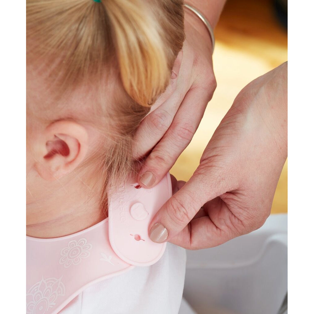 Wean Meister Easy Rinse Baby Bibs - Pastel Colors, 2 Pack Set for Messy Feeding & Toddler Mealtime