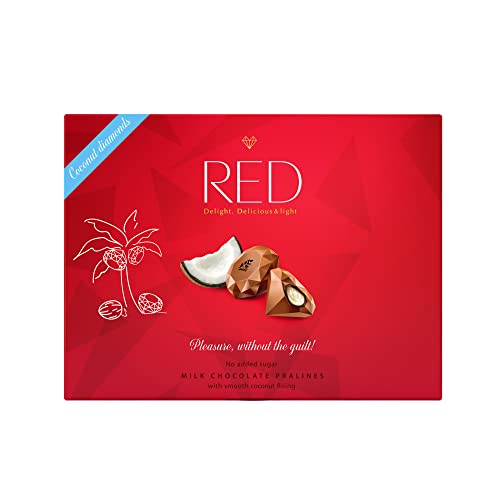 Premium European Milk Chocolate Bar with Truffle & Coconut Filling - Sugar Free, Low Calorie (30% Fewer Calories), 4.7oz (3 Pack) - Perfect for Gifts, Desserts & Healthy Snacking