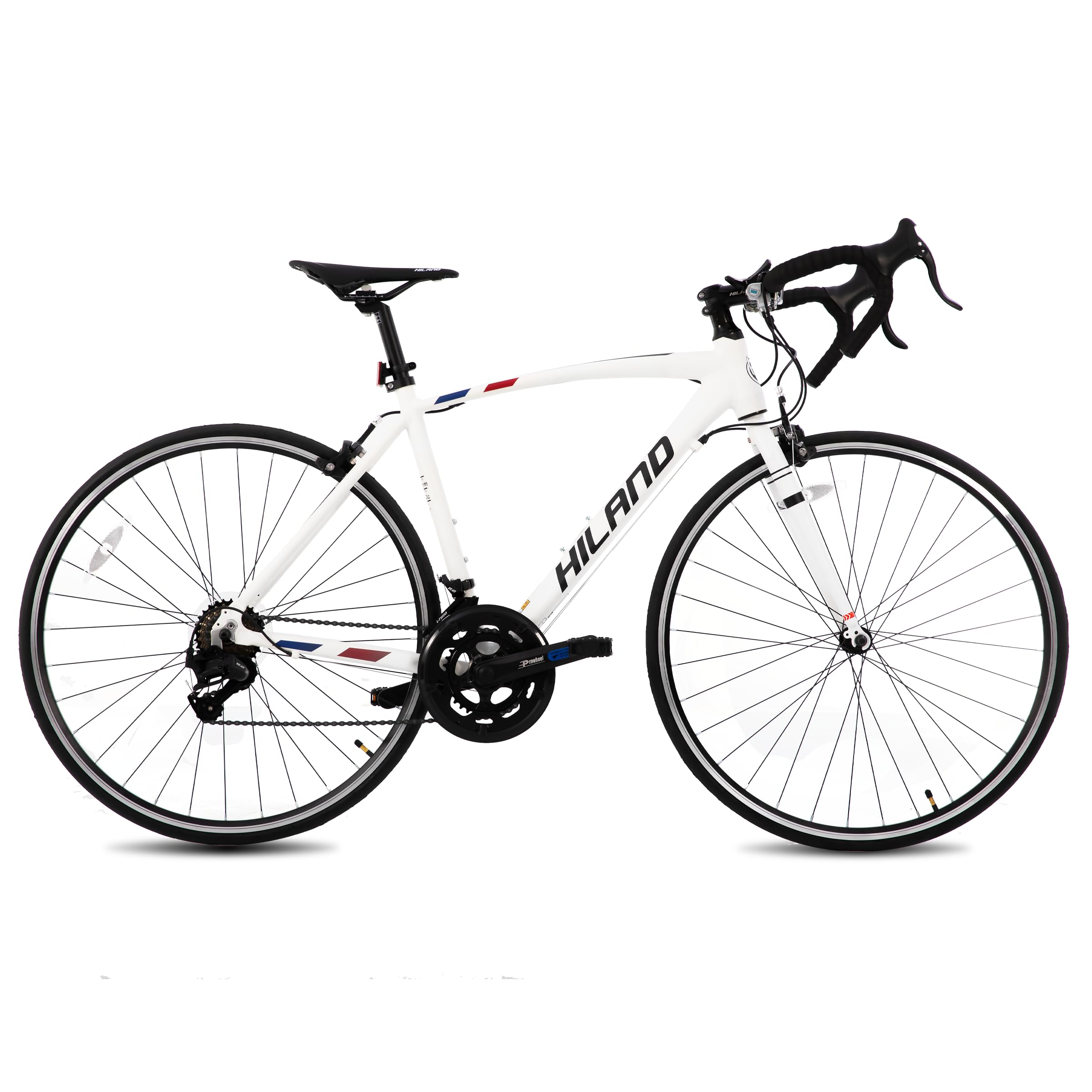 HILAND 700C Road Bike - 14 Speed Lightweight Aluminum Frame Racing Bicycle for Men & Women | Perfect for Commuting, Fitness Training & Outdoor Cycling Adventures