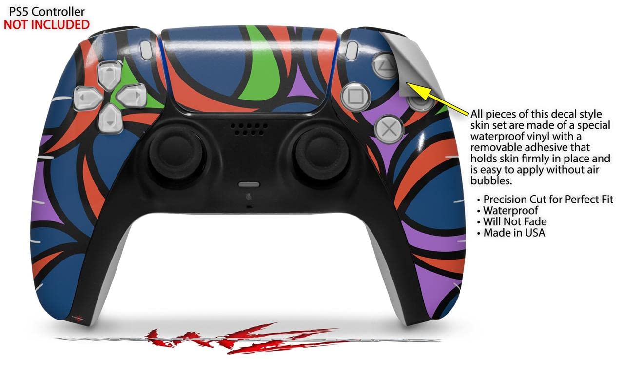 PS5 DualSense Controller Skin Wrap - Crazy Dots 02 for Gaming Protection