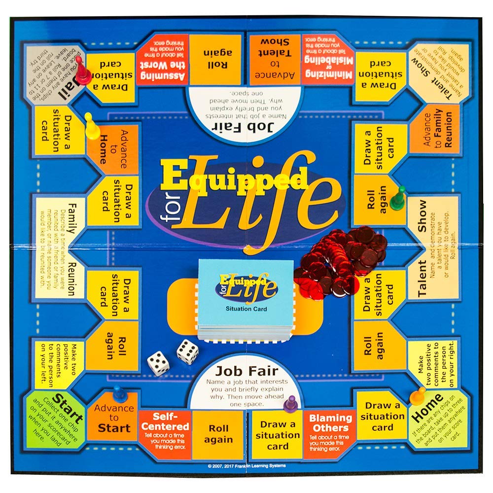 Franklin Learning Systems Equipped for Life Game - Educational Board Game for Kids & Teens - Develop Life Skills, Social Emotional Learning - Perfect for Classrooms, Homeschooling & Family Game Night