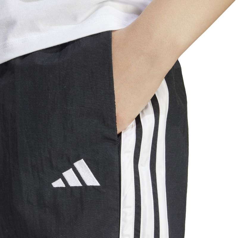Adidas Women's Essentials 3-Stripes Woven Athletic Shorts - Comfortable Workout & Lounge Shorts for Running, Yoga & Casual Wear