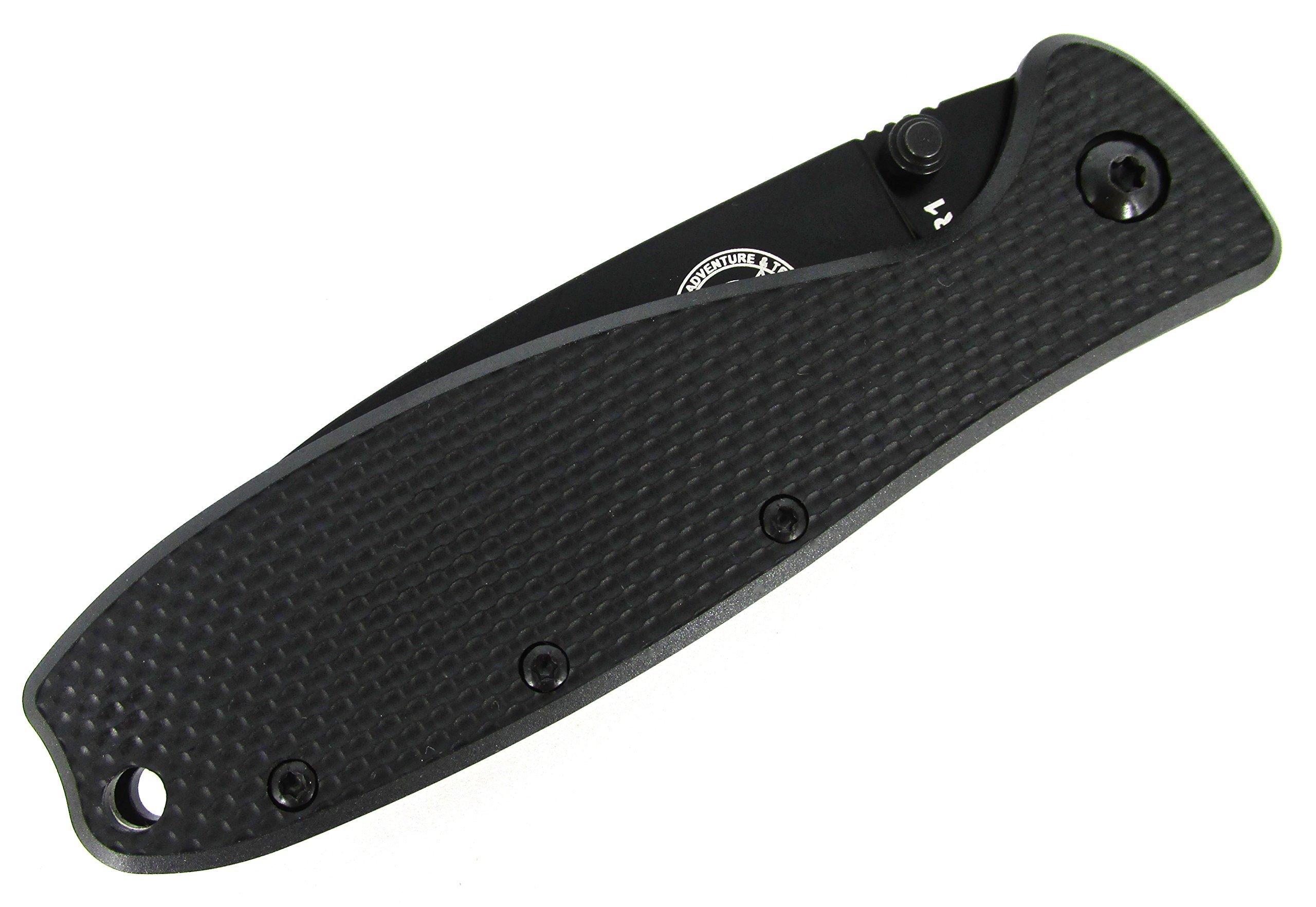 Blue Ridge Knives Zancudo Black Framelock Folding Pocket Knife - EDC, Outdoor Camping & Survival Gear