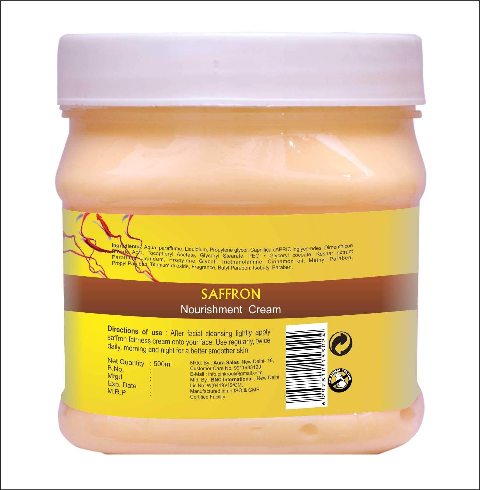 Pink Root Coffee Gel Scrub 500g with Saffron Cream 500g - Exfoliating & Brightening Face & Body Scrub for Glowing Skin | Perfect for Spa Day & Self-Care Routine