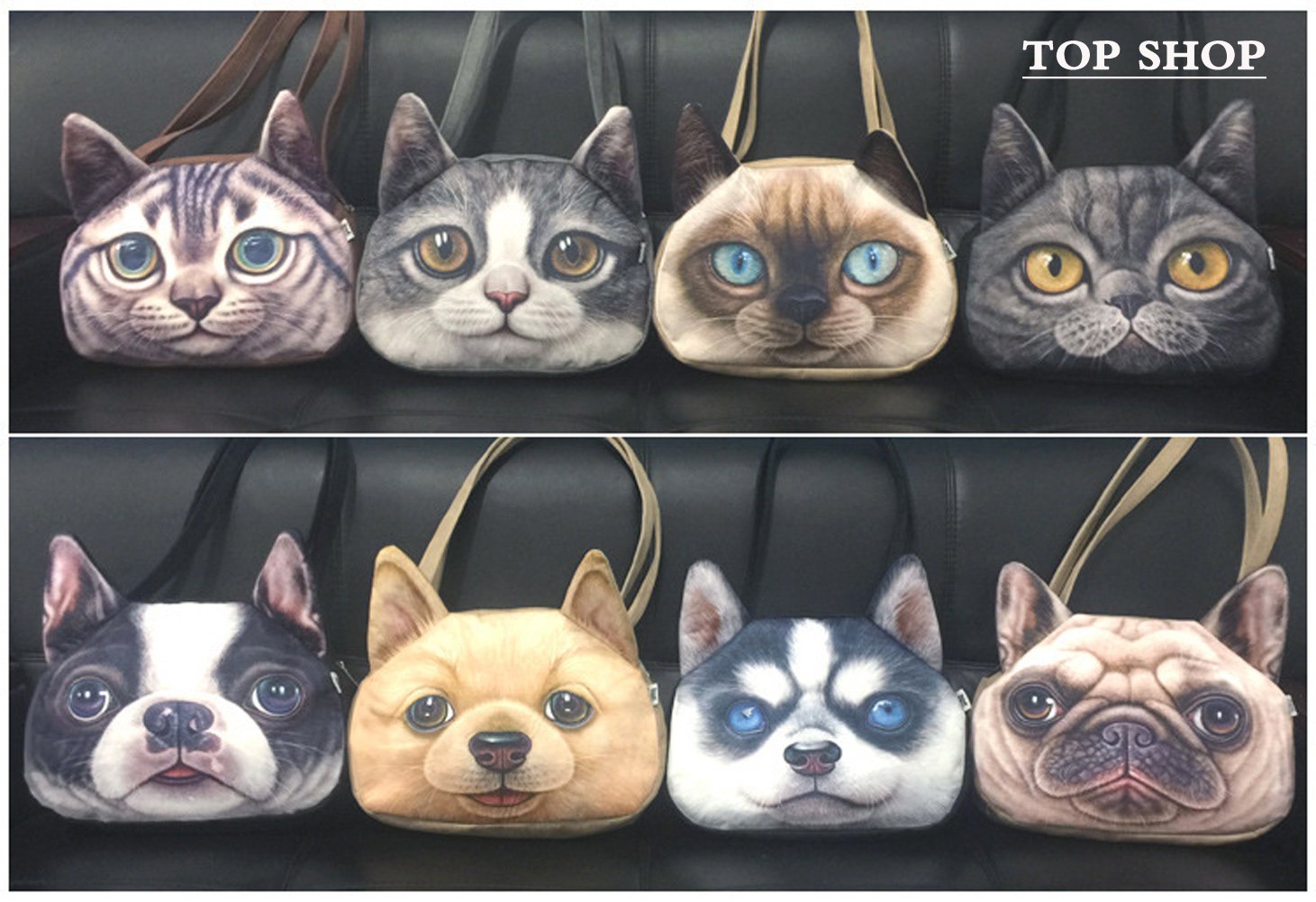Faux Leather Cartoon Cat Shoulder Bag - Cute Peekaboo Tote Messenger Purse for Women & Girls | Perfect for School, Work, Travel & Everyday Use