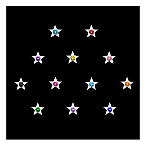 Comet Busters Adorable 6mm Bindi Stickers for Kids & Girls - Face Decoration & Festival Accessories - Perfect for Diwali, Halloween & Costume Parties