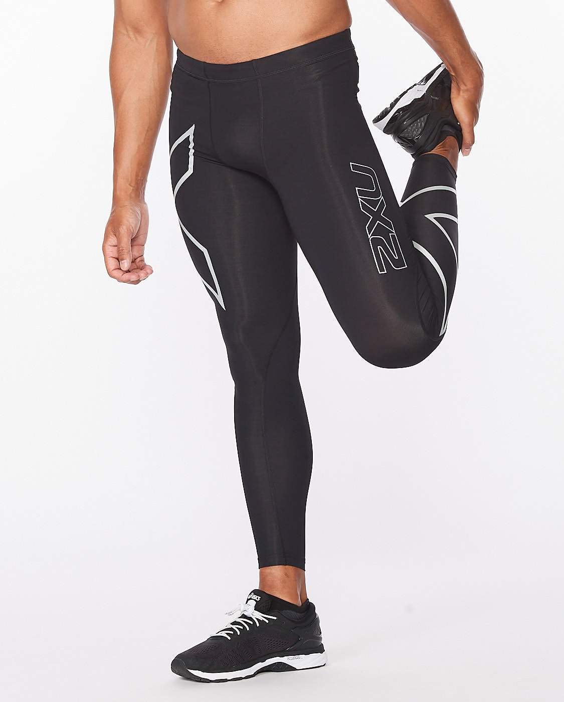 2XU Men's Core Compression Tights for Running & Workout - Performance Enhancing & Muscle Recovery Leggings - Ideal for Gym, Marathon Training & Post-Workout Recovery