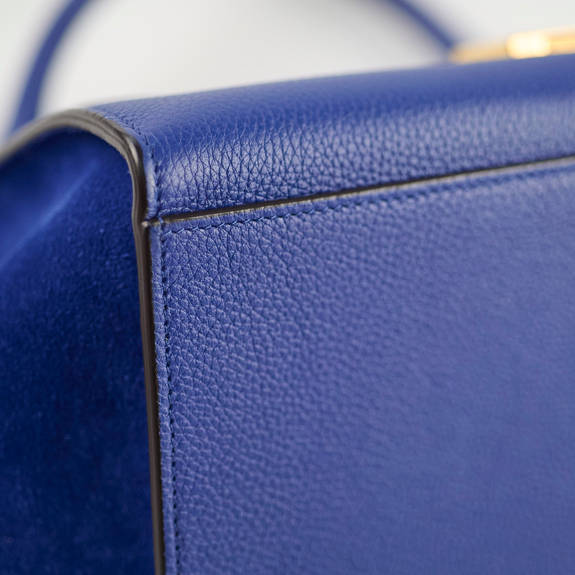 Celine Small Trapeze Bag in Blue | Genuine Leather Crossbody Purse for Women | Perfect for Work, Travel & Evening Events