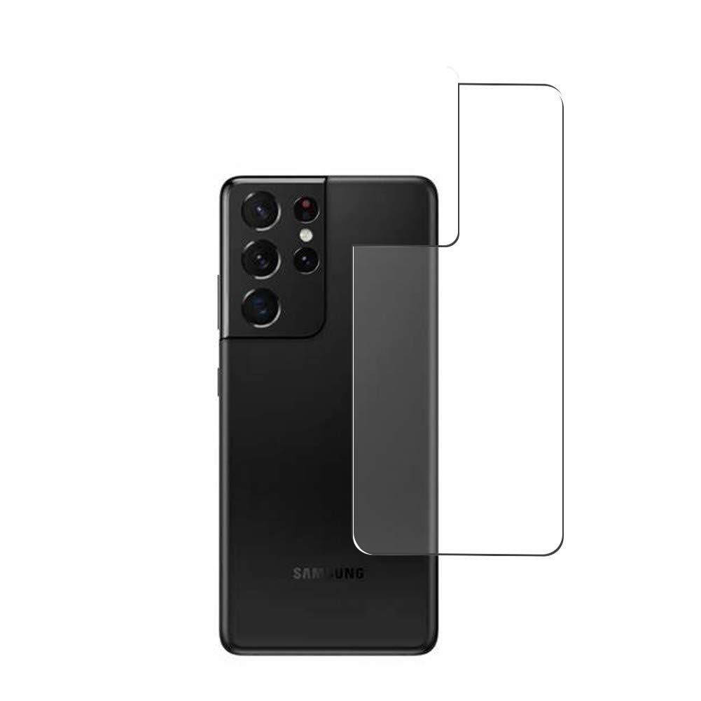 2 Pack Samsung Galaxy S21 Ultra 5G Back Screen Protector Film - TPU Flexible Guard Cover (Not Tempered Glass) - Perfect for Everyday Protection Against Scratches and Drops