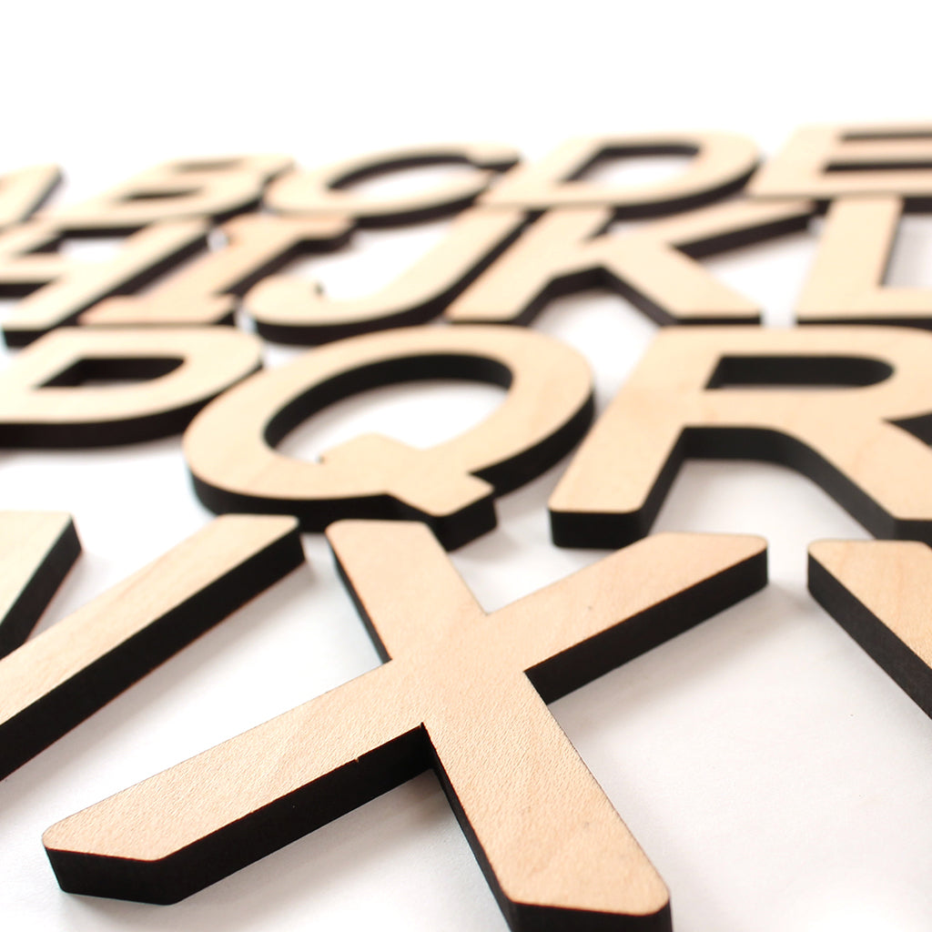 Uppercase Wooden Alphabet Letters - Educational Montessori Toys for Kids Learning ABCs - Perfect for Homeschooling, Preschool & Classroom Decor