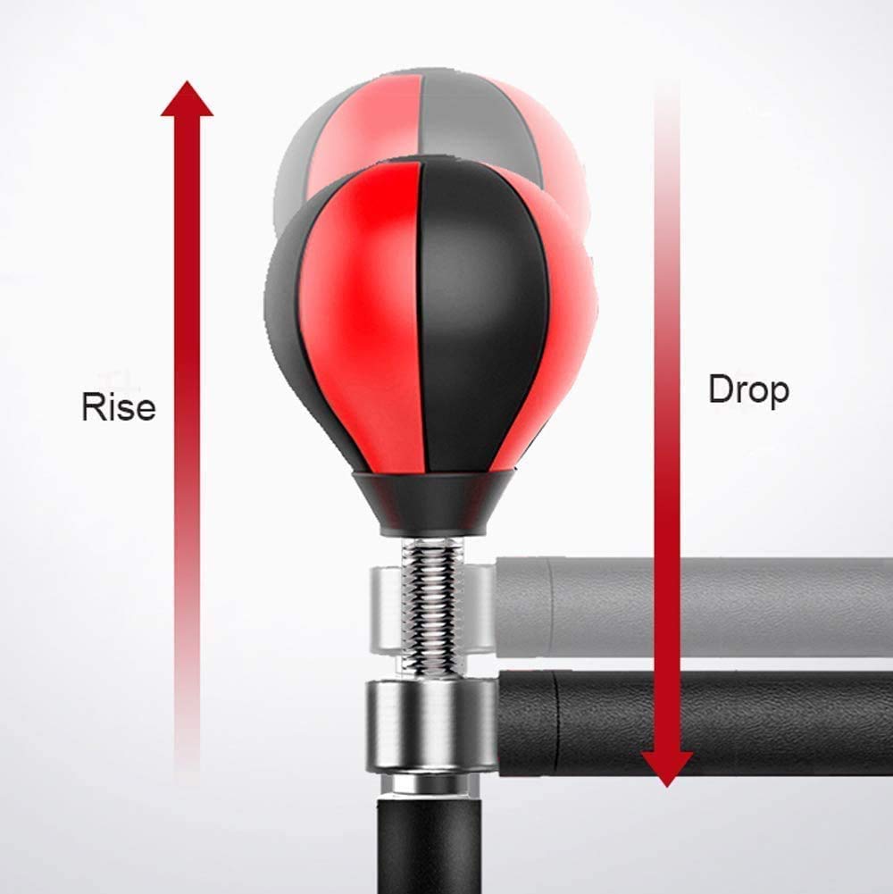 Heavy Duty Free Standing Punching Bag Stand with Suction Cup Base & Reflex Bar - 360° Swing for Boxing Training - Perfect for Adults & Teens - Home Gym, Garage, or Backyard Workout Equipment