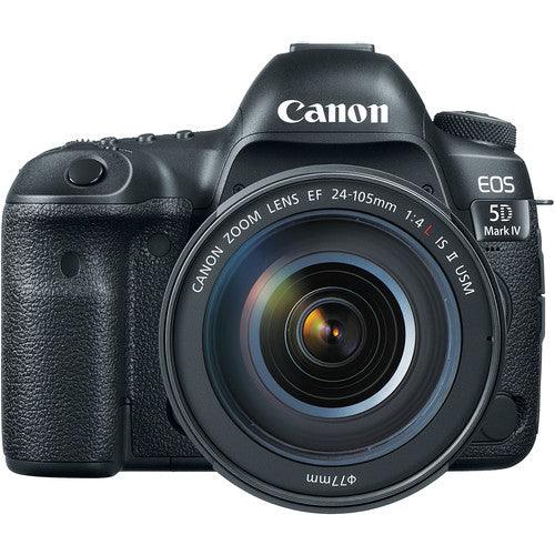 Canon EOS 5D Mark IV DSLR Camera with 24-105mm f/4L II Lens - Professional Full Frame Digital Camera for Photography, Videography & Travel - Perfect for Wedding, Portrait, Landscape & Action Shots