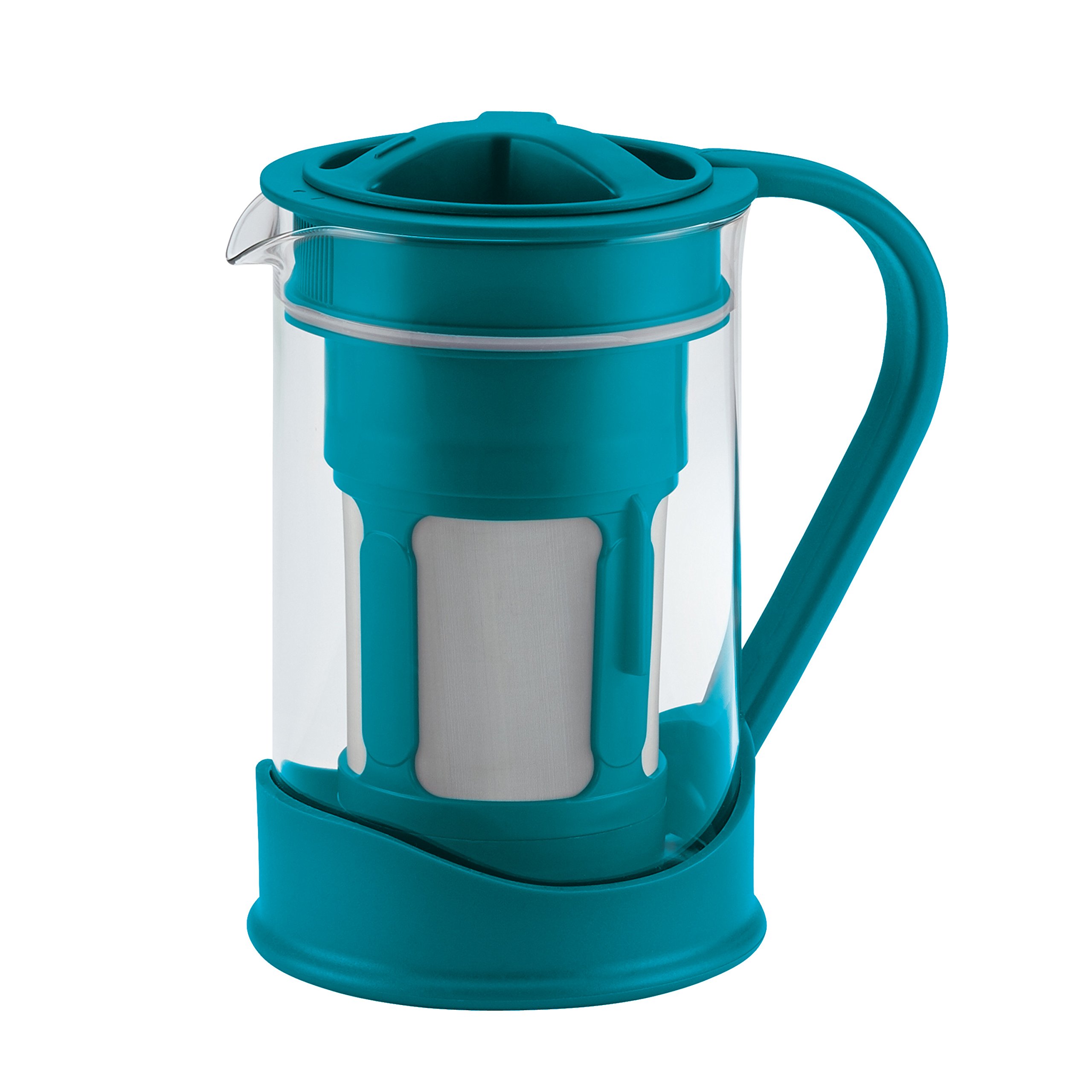 BonJour Cold Brew Coffee Maker with Glass Carafe - Iced Coffee Maker for Smooth & Rich Flavor - Perfect for Home, Office & Outdoor Use